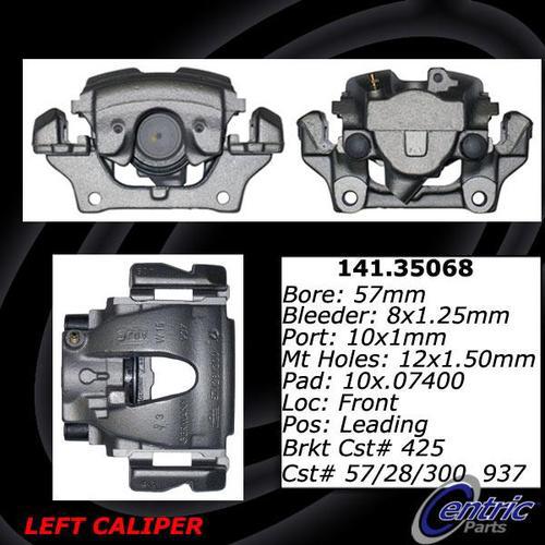 Centric 142.35068 front brake caliper-posi-quiet loaded caliper-preferred