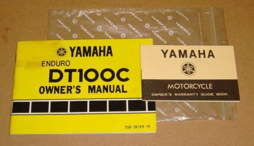 1975 yamaha enduro dt100c owner&#039;s manual &amp; guide book