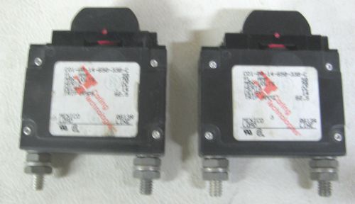 Carlingswitch 50 amp dc circuit breakers 2 each