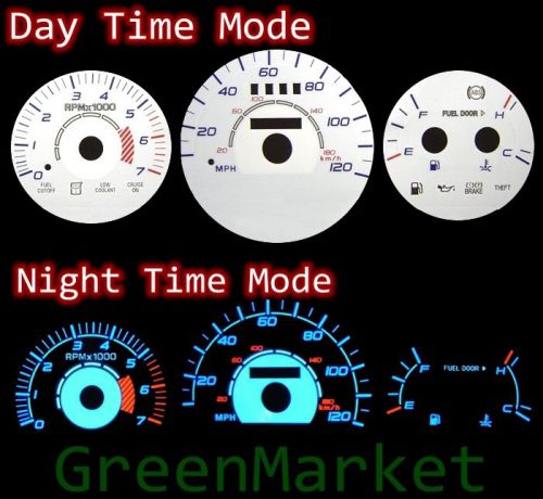 97-98 cougar/thunderbird  white face blue indiglo glow gauges