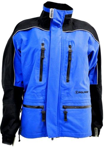 Polaris vertical assault men&#039;s snowmobile jacket blue size small 285613602