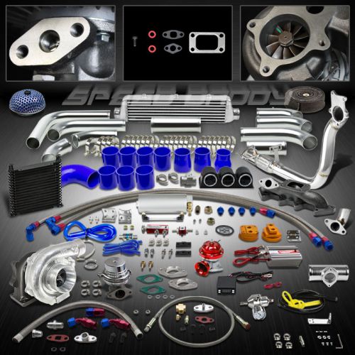 T04e 25pc turbo kit turbocharger+t3 manifold+downpipe 98-02 honda accord l4 f23