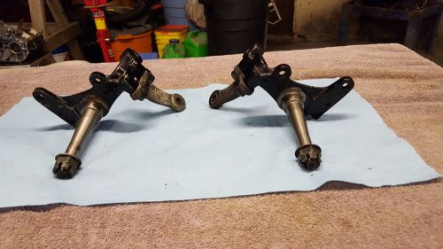 Banshee stock front wheel spindles with mounting nuts