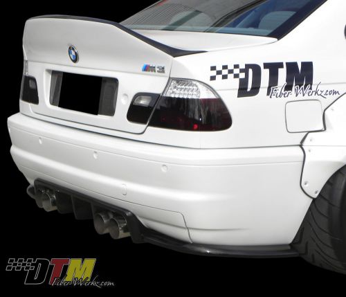 Bmw e46 m3 gtr-s race rear diffuser m3 2dr &#039;01-&#039;06 carbon fiber