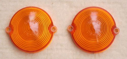 Original 1963 64 65 66 67 corvette parking/directional signal lamp lenses