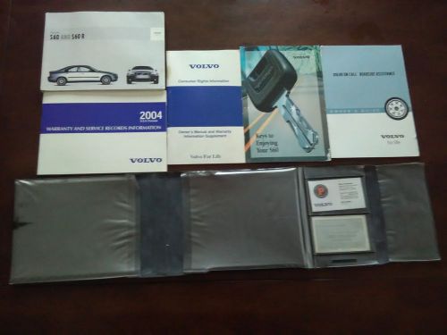 2004 volvo s60 owners manual with case