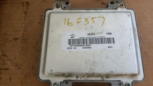 Engine motor brain box saturn ion 07 control module 2.2l opt l61 id# 12614014