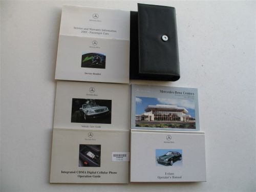 2001 01 mercedes e320 e430 e55 amg owners operators manual books handbook set