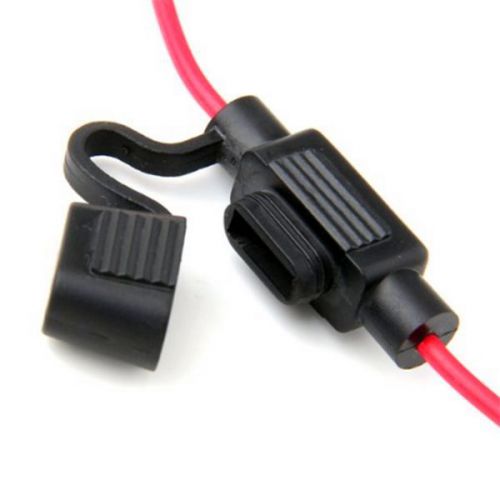 Hs-912 medium waterproof 16awg  wire in-line car automotive blade fuse holder