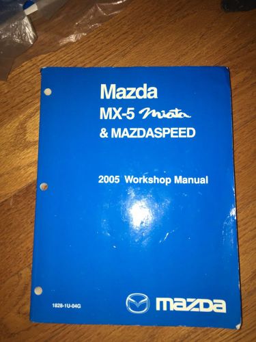 2005 mazda mx-5 miata workshop shop service repair manual book 1828-1u-04g