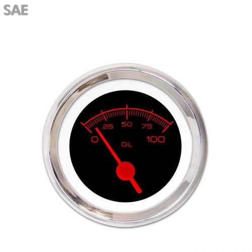 Aurora instruments gar130zexjabae oil pressure gauge sae competition red text