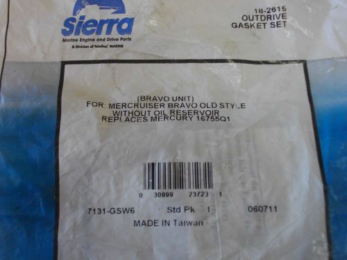 Sierra marine 18-2615 outdrive gasket set mercruiser bravo sterndrive 16755q1