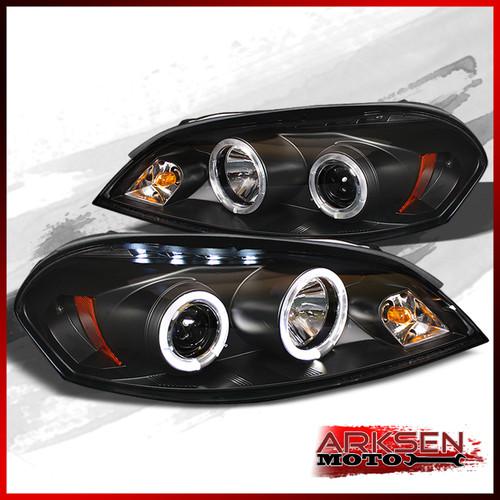 06-13 chevy impala 06-07 monte carlo dual halo drl led projector headlights lamp