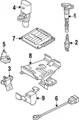 Volkswagen\audi 07k905377d genuine oem knock sensor