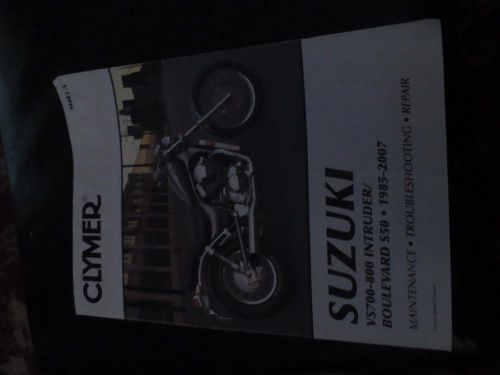 Clymer suzuki boulevard manual covers 1985 to 2007  in good condition