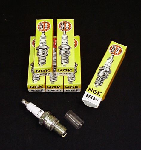 Ngk b6eb-11 spark plugs new lot of 6 boat plugs nib nos