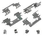 Carlson 13400 front disc hardware kit