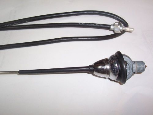 1966-69 oldsmobile radio antenna, big leadin coax and stainless steel mast new