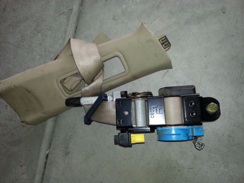 91-95 acura legend 4dr right front seat belt unit (tan).