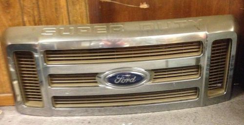 Authentic ford &#034;super duty&#034; truck grill great condition full size very nice wow