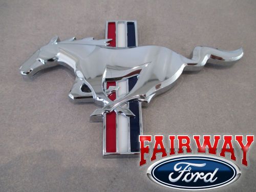 16 mustang oem ford california special chrome tri-bar pony horse grille emblem