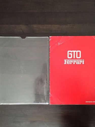 Ferrari 288 gto sales literature