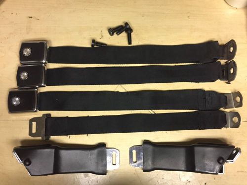 1968-1977 ford truck  seat belts  black