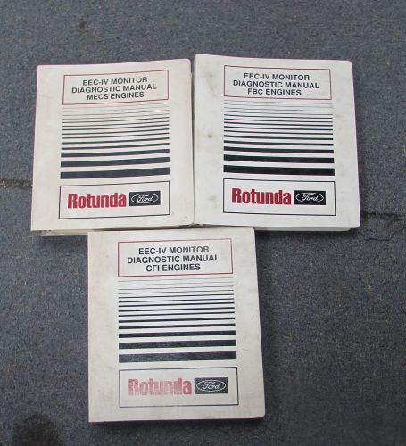 Ford rotunda eec-iv monitor diagnostic engine service repair shop manual set