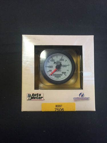 Auto meter 7506 phantom ii boost 2-1/16&#034; mechanical gauge new