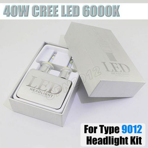 For 9012 car auto 40w cree led headlight bulb kit light conversion healamp 6000k