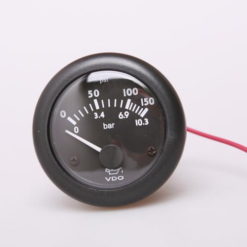 New auto car black face led indicator 10-180 ohms oil pressure gauge gauges a+