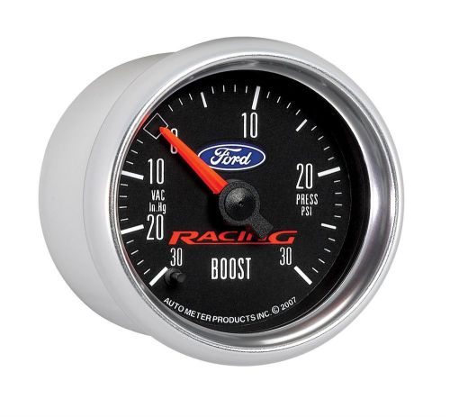 Auto meter 880074 2 1/16&#034; hg-30 psi electric boost-vacuum gauge for ford