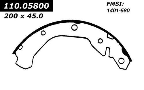 Centric 111.05800 brake pad or shoe, rear-new brake shoe-preferred