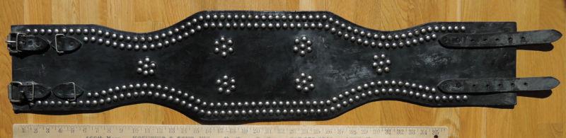 Vintage studded harley motorcycle biker kidney belt  42” x 9”