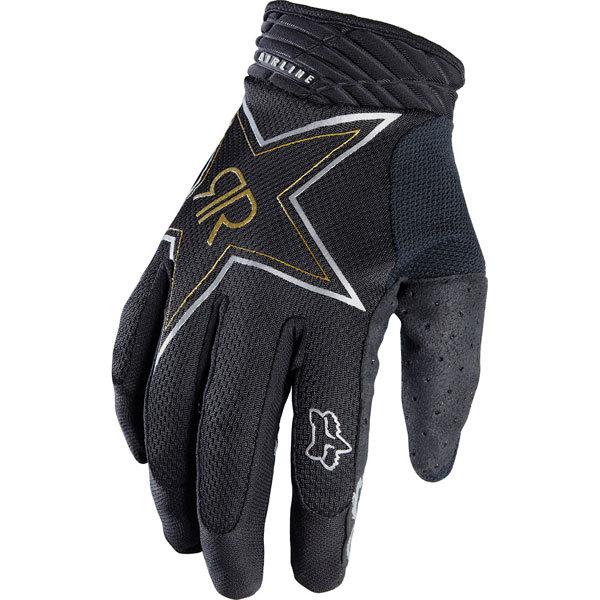 Black l fox racing airline rockstar gloves