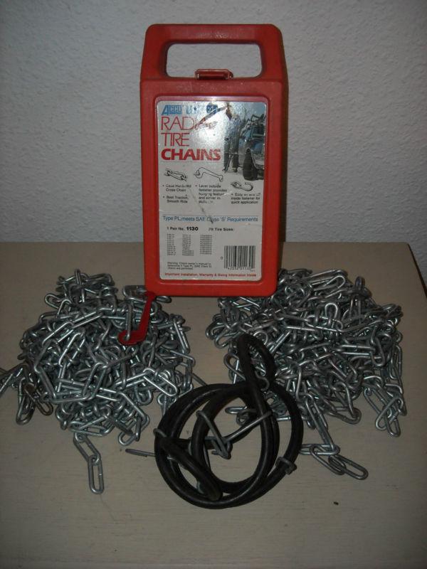 Acco weed pl type tire snow chains, 1130 - used