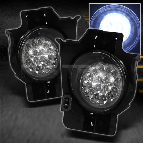 08-10 altima 2dr coupe hyper white full led fog lights lamps w/switch left+right