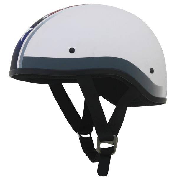 Afx fx-200 slick beanie-style star flat white half helmet