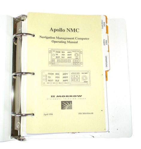 Ii morrow 1996 apollo nmc navigation management computer operating manual