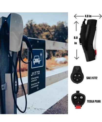 Tesla to j1772 evs changing adapter, tesla charger adapter for j1772