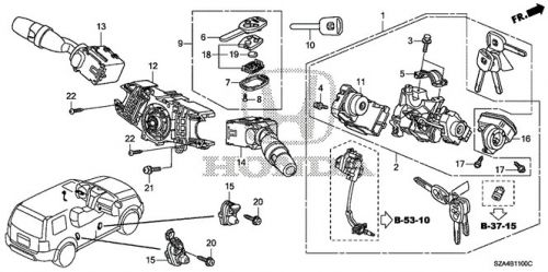 Genuine honda battery (cr1616) 72148-s0a-000