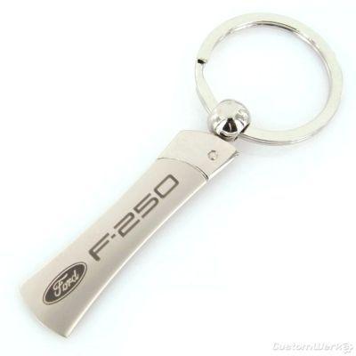 Ford f-250 f250 premium chrome blade keychain - new!