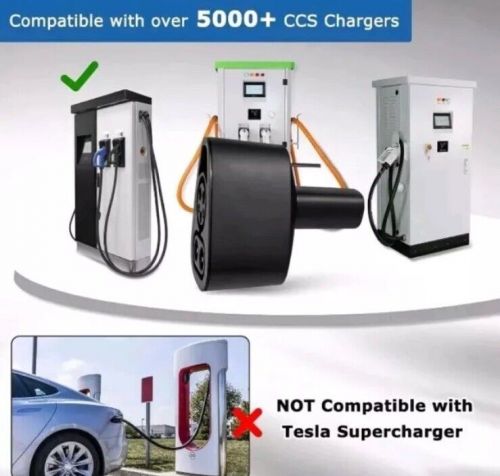 Ccs1 fast charger adapter compatible with tesla model y /3 /s / x 250kw power dc