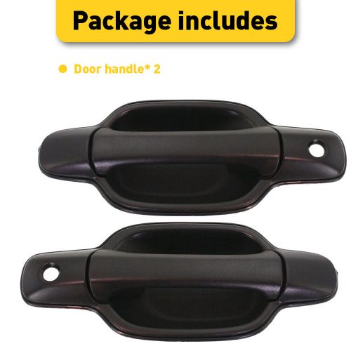 For 2004-2012 gmc canyon front left +right exterior door panel handle pair black