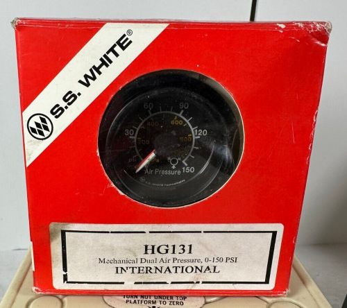 Nos s. s. white hg131 mechanical dual air pressure 0-150 psi