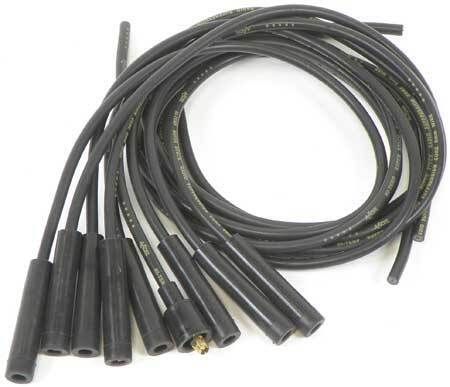 Accel; 6/8 cylinder; universal fit; black super stock 8mm spark plug wire set;