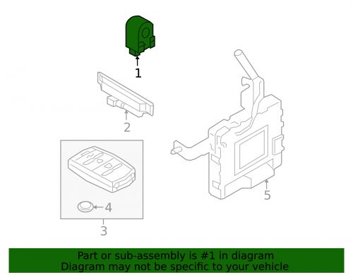 Genuine hyundai warning buzzer 95710-1r000