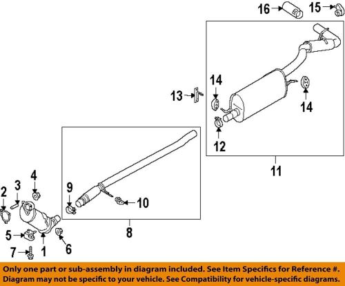 Ford oem 19-20 ranger exhaust components-converter gasket kb3z6l612a