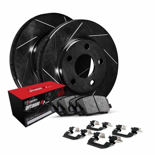 R1 concepts wcuh1 54118 r1 concepts black slotted rotors with 5000 oep brake