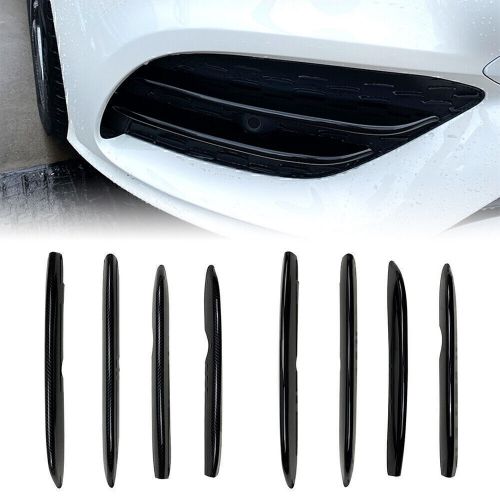 Front fog light decorative cover trim for mercedes benz cla c118 2020+ abs black